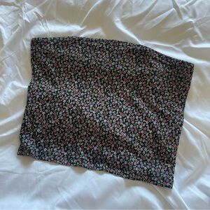 American Eagle Outfitters Floral Tube Top Strapless Crop Top Soft & Sexy Medium